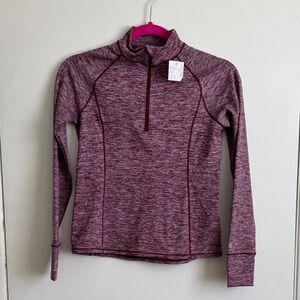 DSG Women's Plum Heathered Quarter-Zip Hoodie